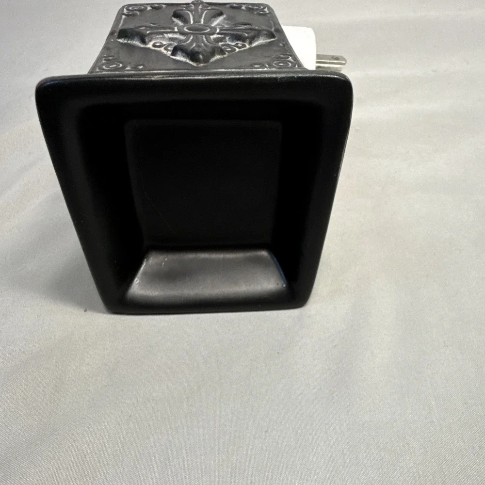 Scentsy Wall Plug-In Electric Wax Warmer, Black Cross Pattern, Religious